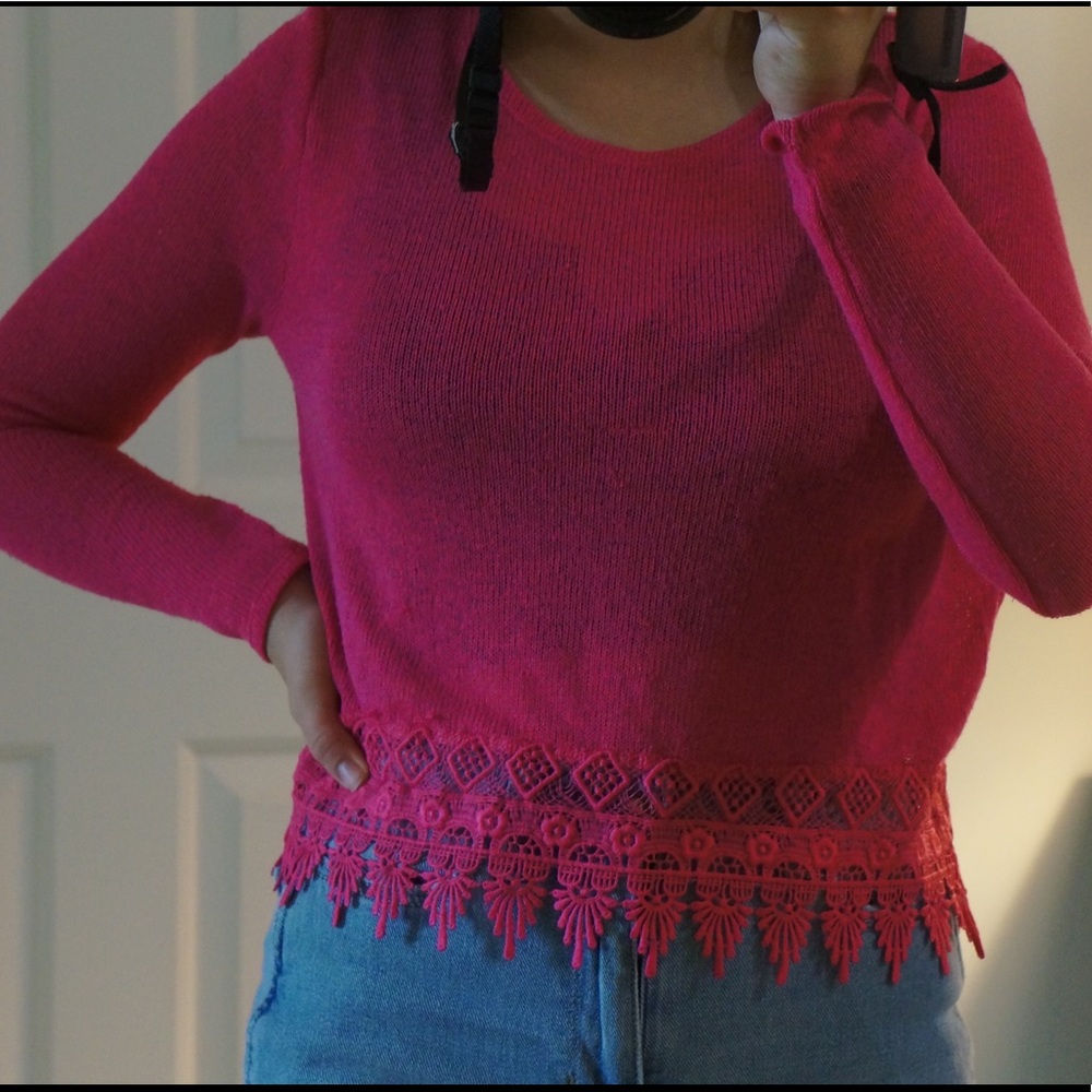 Pink sweater